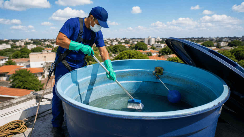 limpeza de caixa d'água na vila madalena